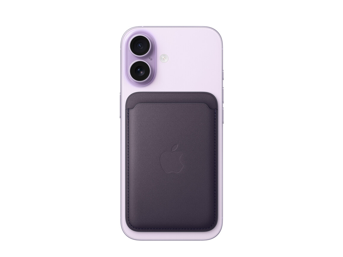iPhone Feingewebe Wallet mit MagSafe – Moosgrün