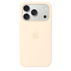 iPhone 17 Pro Silikon Case mit MagSafe - Vanille