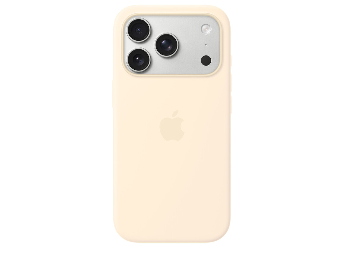 iPhone 17 Pro Silikon Case mit MagSafe - Vanille