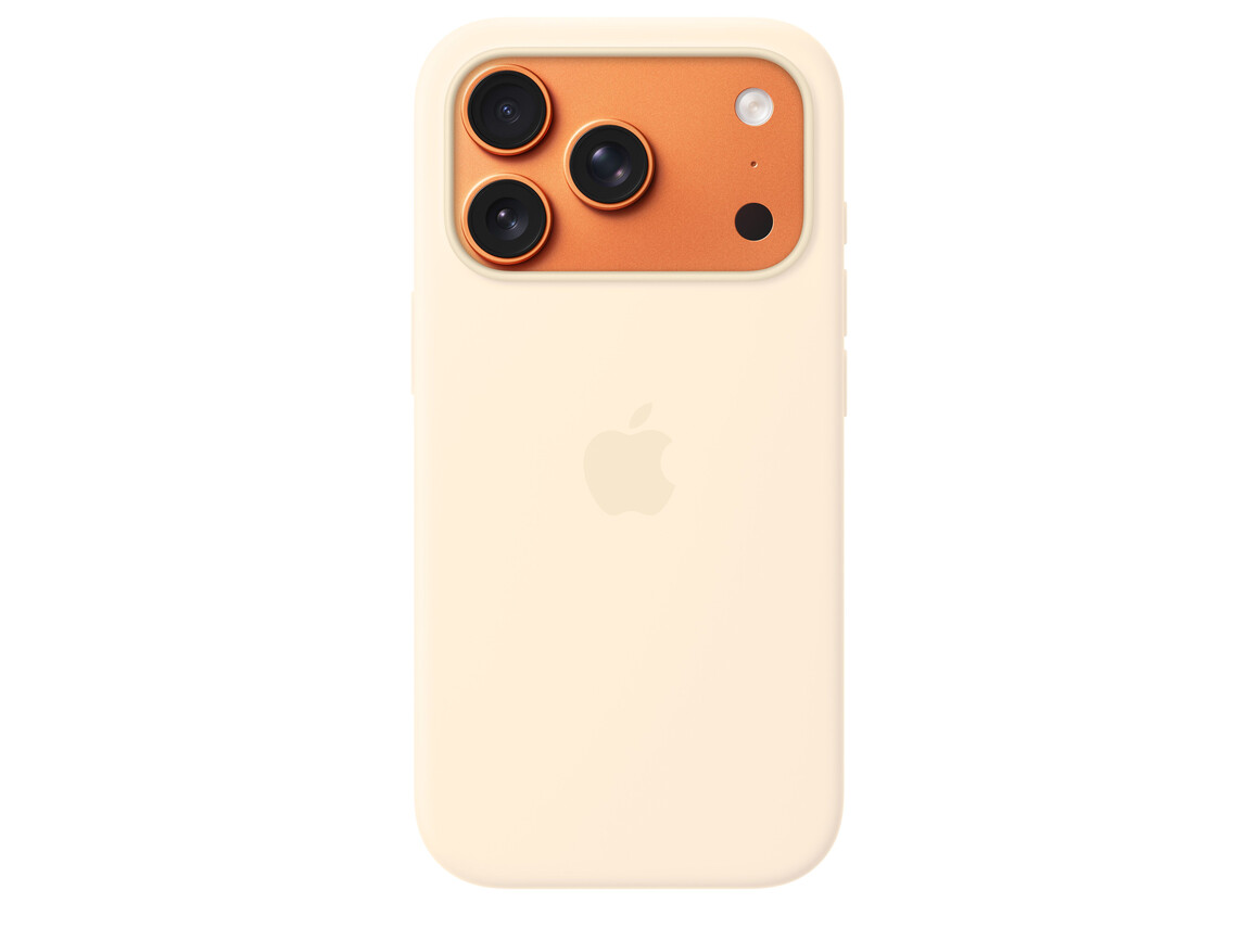 iPhone 17 Pro Silikon Case mit MagSafe - Vanille