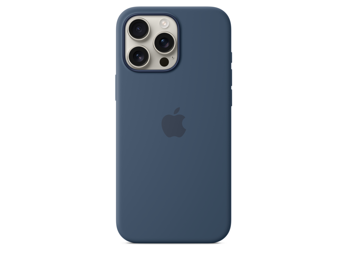 iPhone 16 Pro Max Silikon Case mit MagSafe – Denim