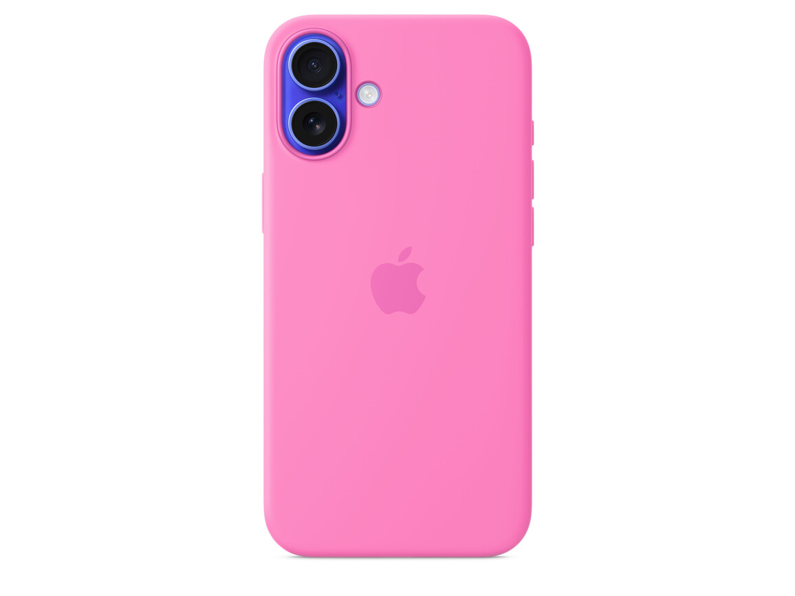 iPhone 16 Plus Silikon Case mit MagSafe – Pfingstrose