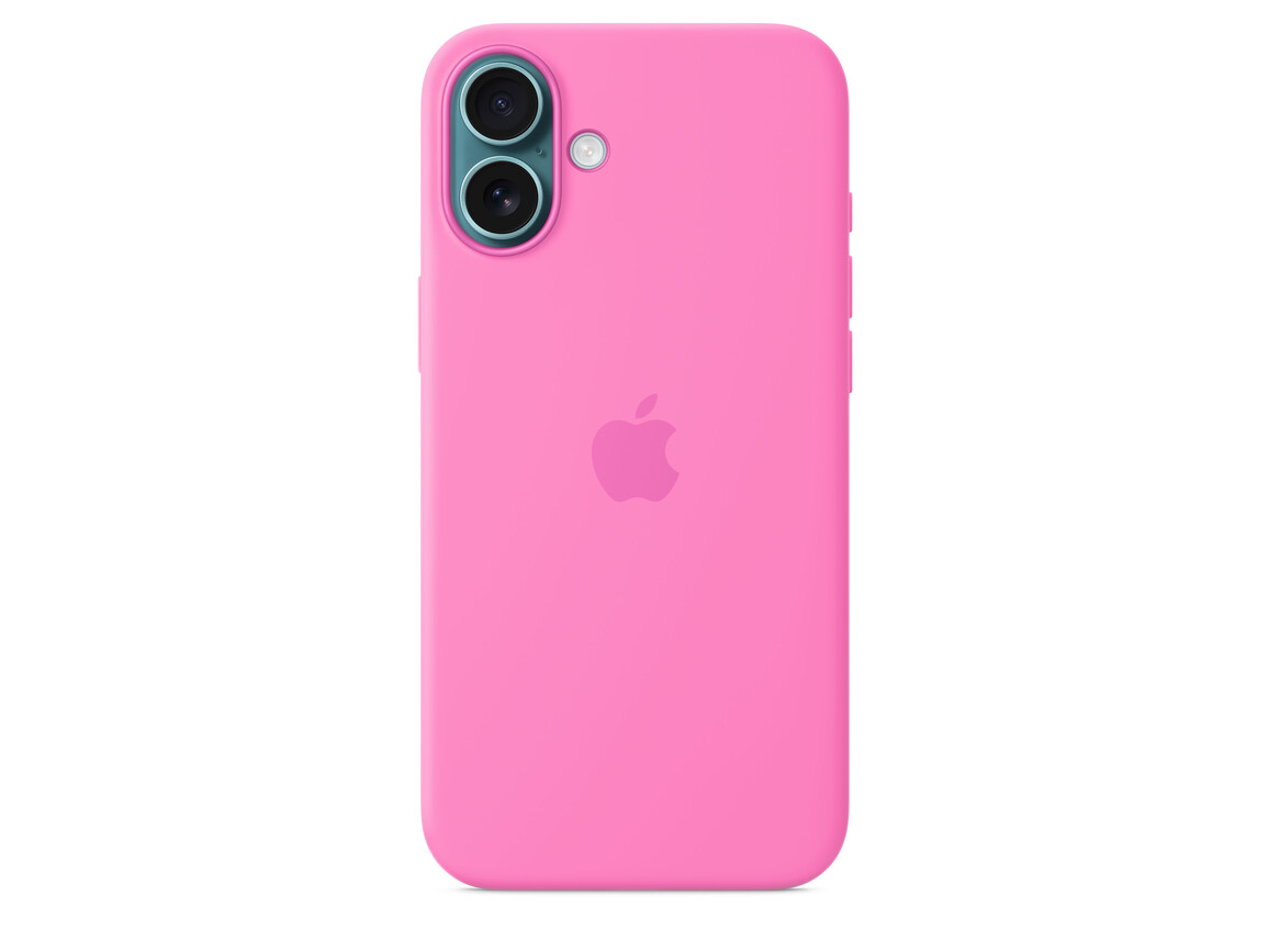 iPhone 16 Plus Silikon Case mit MagSafe – Pfingstrose