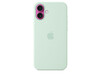 iPhone 16 Plus Silikon Case mit MagSafe – Aquamarin