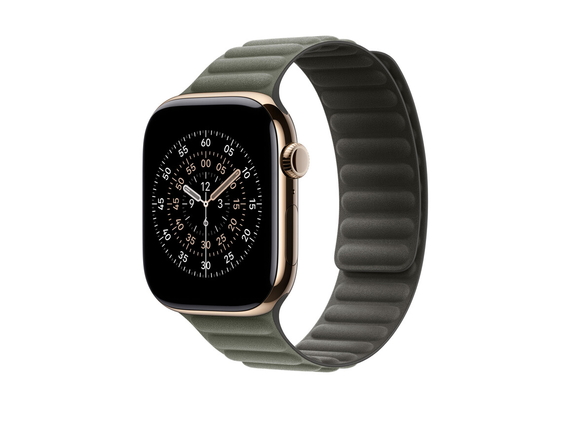 46 mm Armband mit Magnetverschluss Silbergrau - M/L