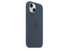 iPhone 15 Silikon Case mit MagSafe – Sturmblau
