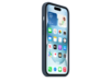 iPhone 15 Silikon Case mit MagSafe – Sturmblau
