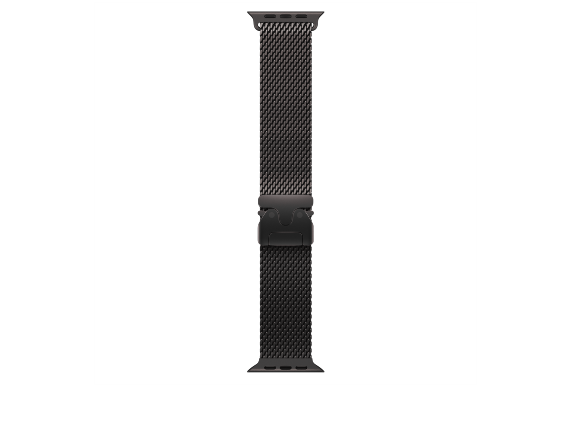 49 mm Milanaise Armband Titan Schwarz – L
