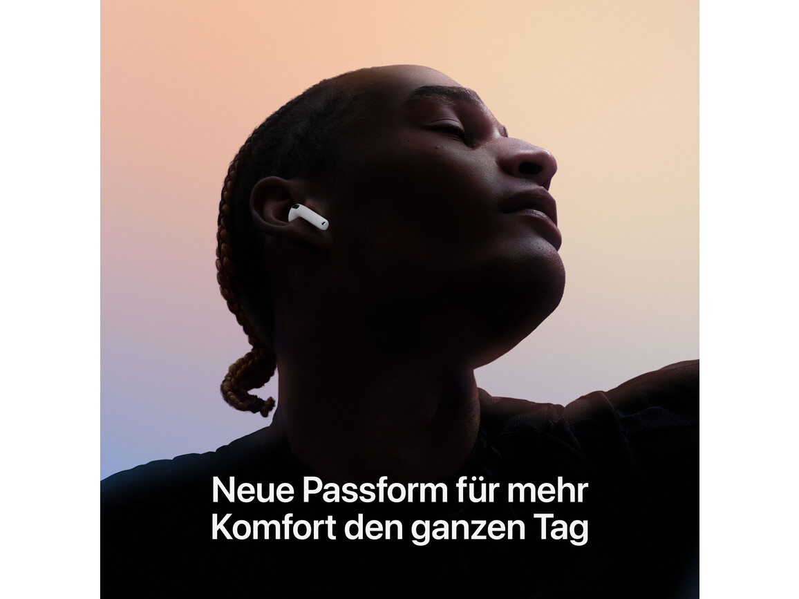 AirPods 4 mit Aktiver Geräusch­unter­drückung
