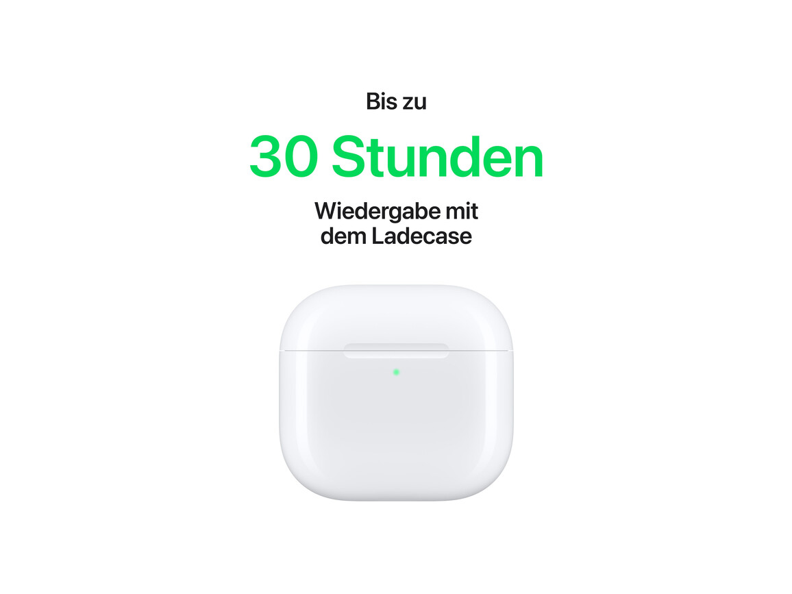 AirPods 4 mit Aktiver Geräusch­unter­drückung