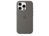 iPhone 16 Pro Silikon Case mit MagSafe – Steingrau