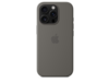 iPhone 16 Pro Silikon Case mit MagSafe – Steingrau