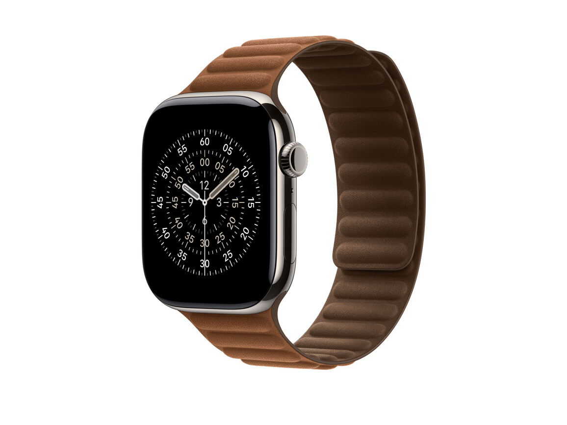 46 mm Armband mit Magnetverschluss Karamell - M/L