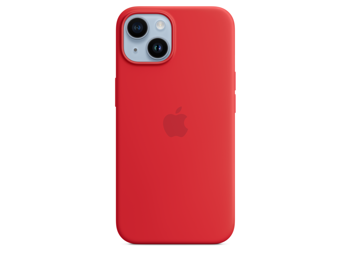 iPhone 14 Silikon Case mit MagSafe - (PRODUCT)RED