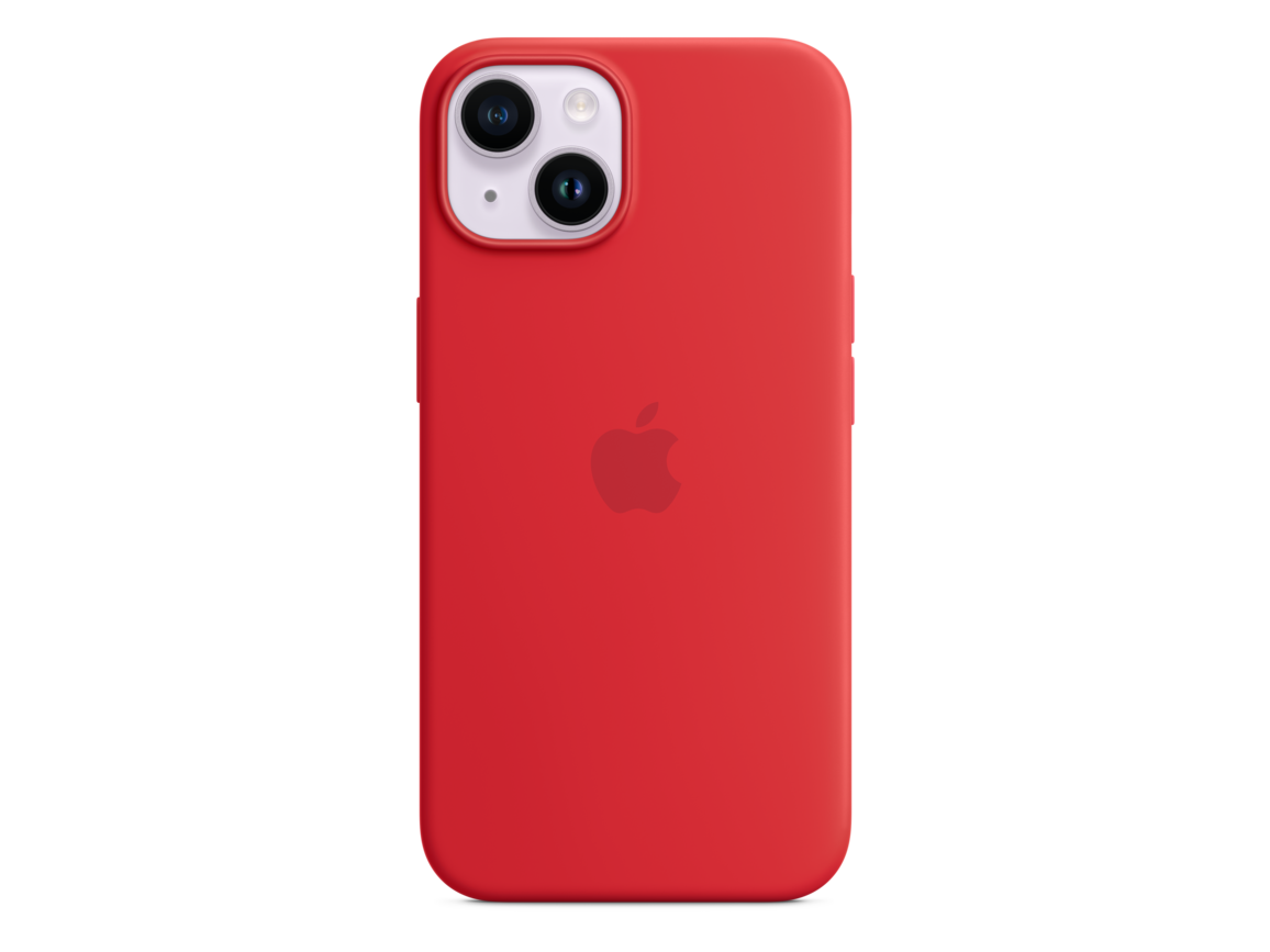 iPhone 14 Silikon Case mit MagSafe - (PRODUCT)RED