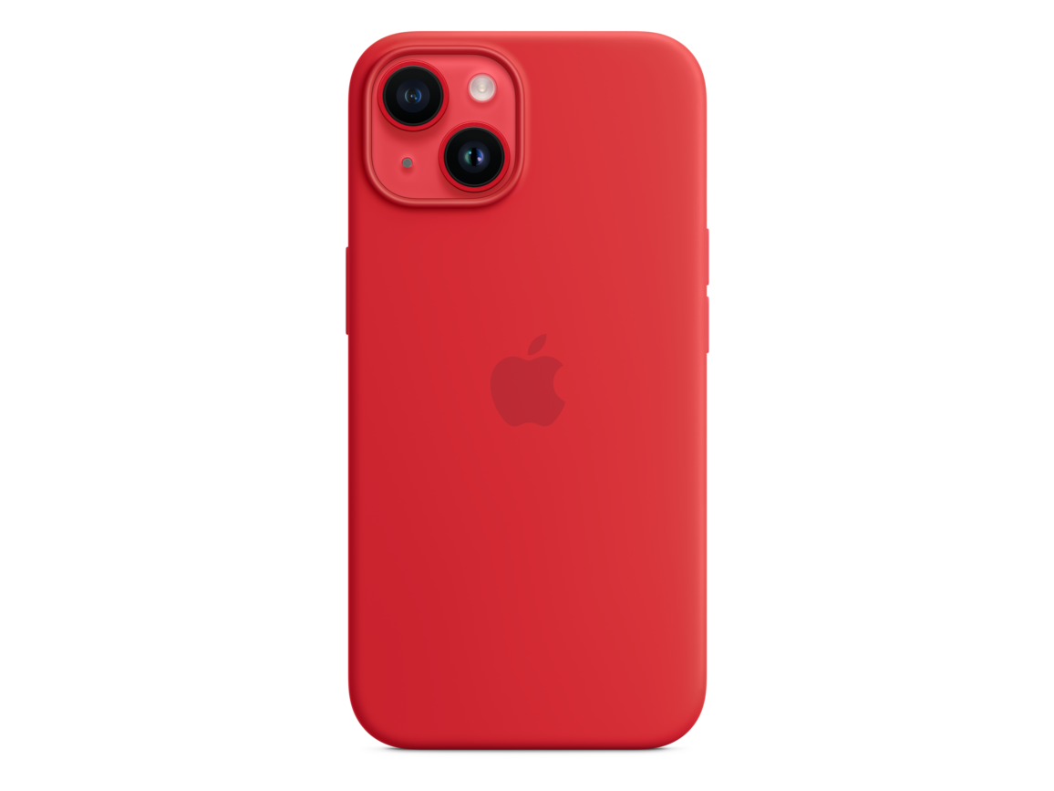 iPhone 14 Silikon Case mit MagSafe - (PRODUCT)RED