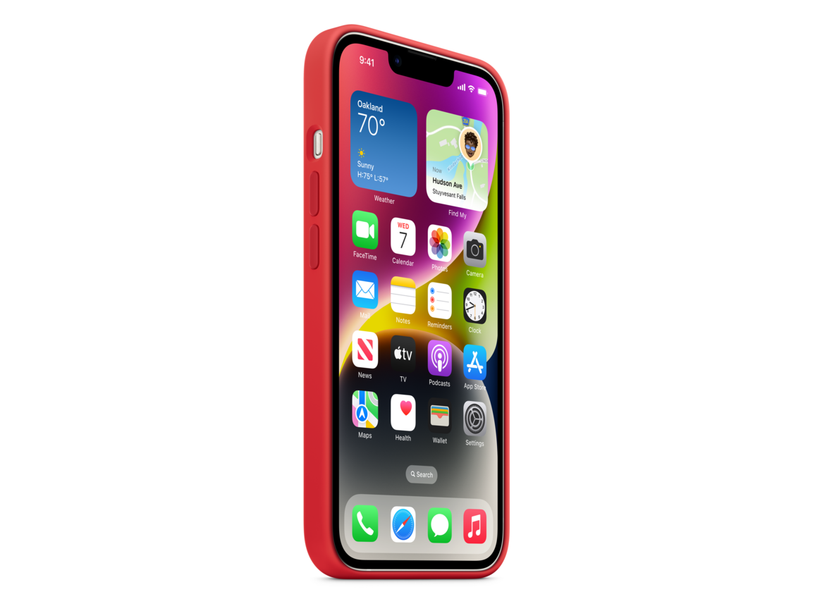 iPhone 14 Silikon Case mit MagSafe - (PRODUCT)RED