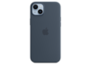 iPhone 14 Plus Silikon Case mit MagSafe - Sturmblau