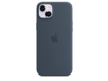 iPhone 14 Plus Silikon Case mit MagSafe - Sturmblau