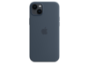 iPhone 14 Plus Silikon Case mit MagSafe - Sturmblau