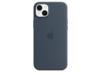 iPhone 14 Plus Silikon Case mit MagSafe - Sturmblau