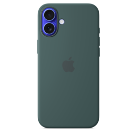 iPhone 16 Plus Silikon Case mit MagSafe – Seegrün