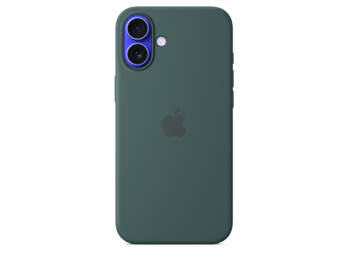 iPhone 16 Plus Silikon Case mit MagSafe – Seegrün