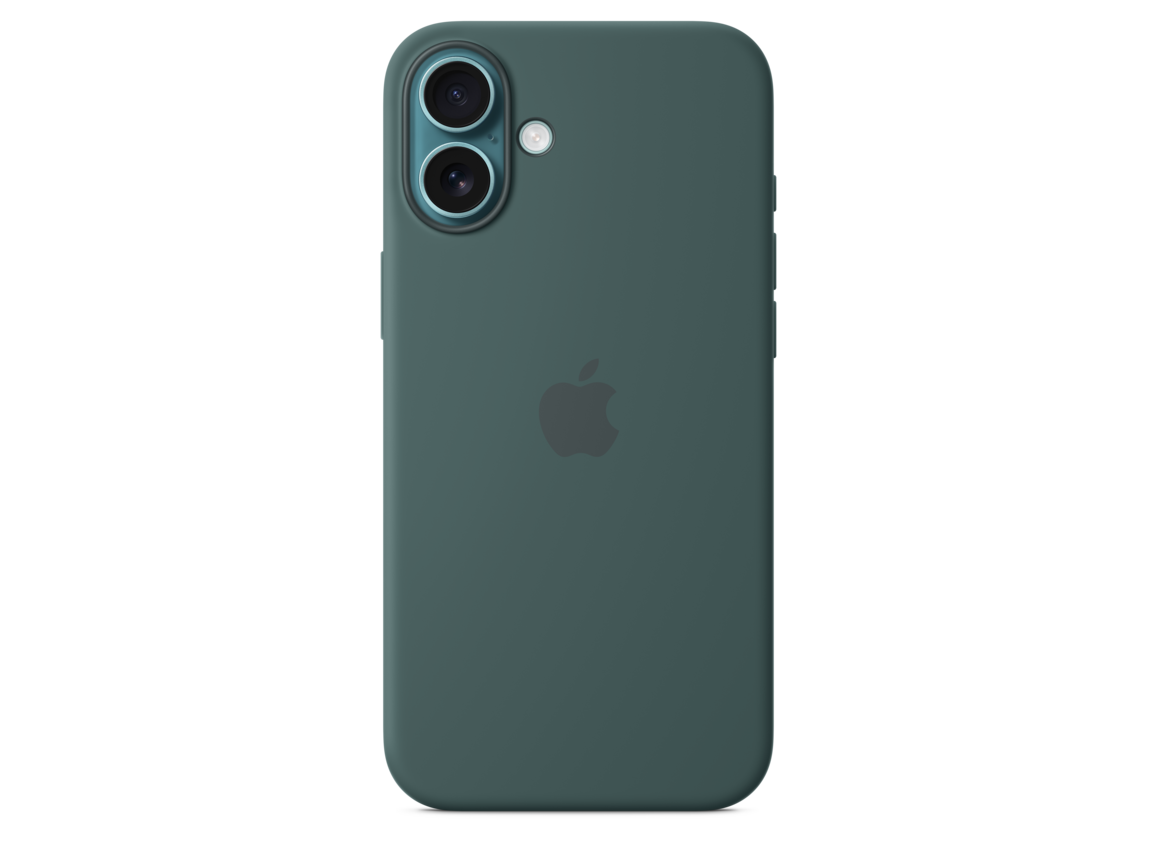 iPhone 16 Plus Silikon Case mit MagSafe – Seegrün