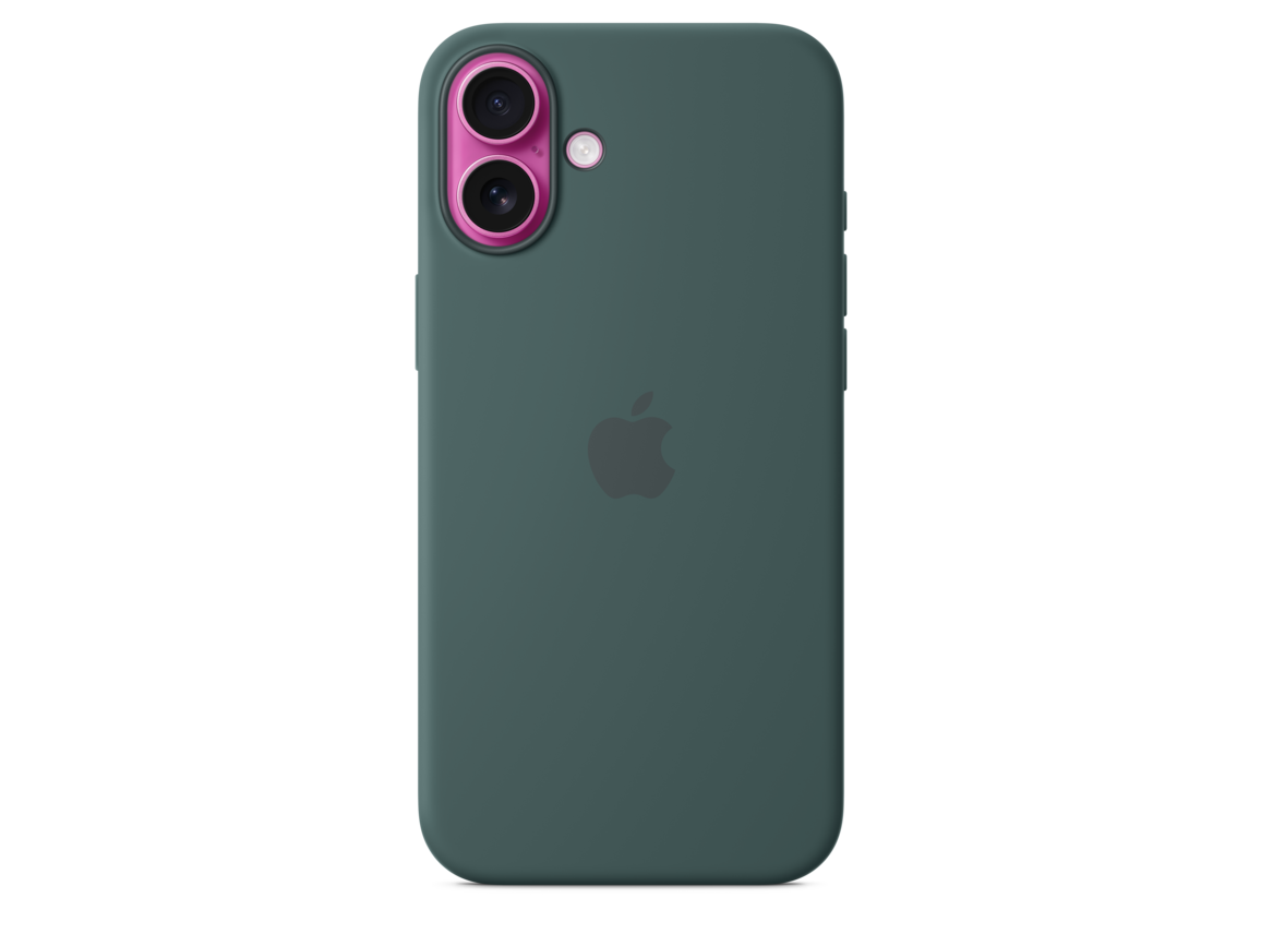 iPhone 16 Plus Silikon Case mit MagSafe – Seegrün