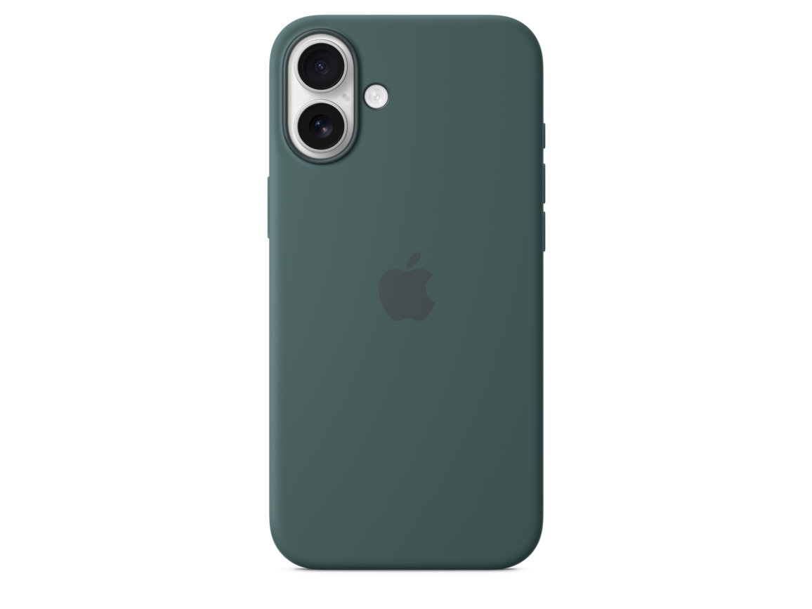 iPhone 16 Plus Silikon Case mit MagSafe – Seegrün