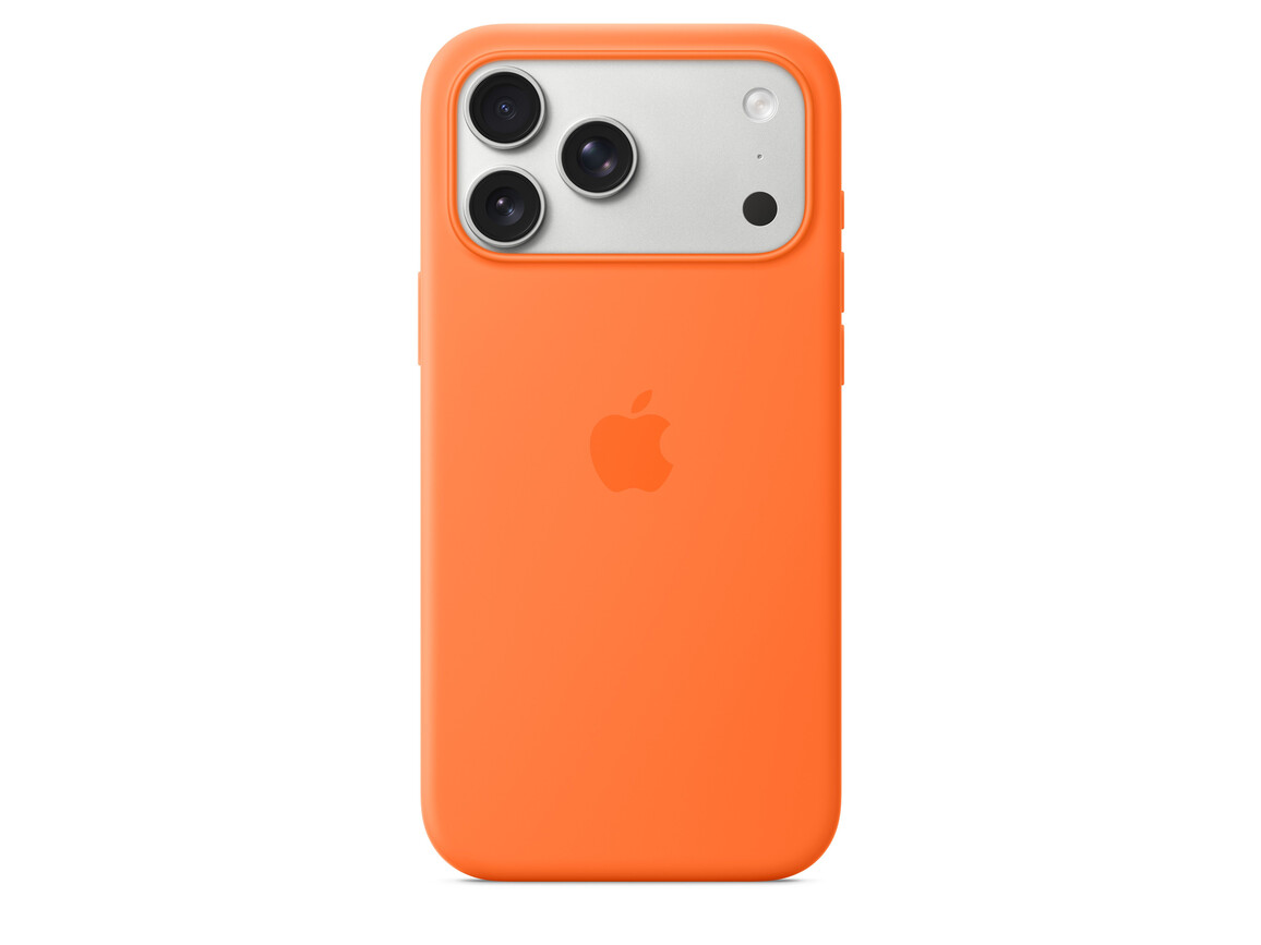 iPhone 17 Pro Max Silikon Case mit MagSafe - Orange