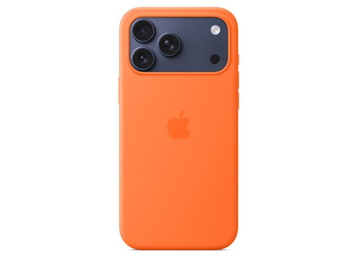 iPhone 17 Pro Max Silikon Case mit MagSafe - Orange