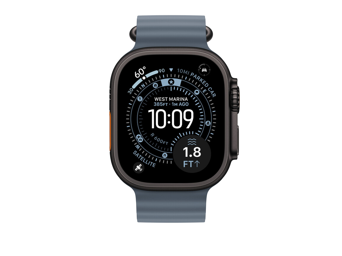 49 mm Ocean Armband Maritimblau - Titan Schwarz