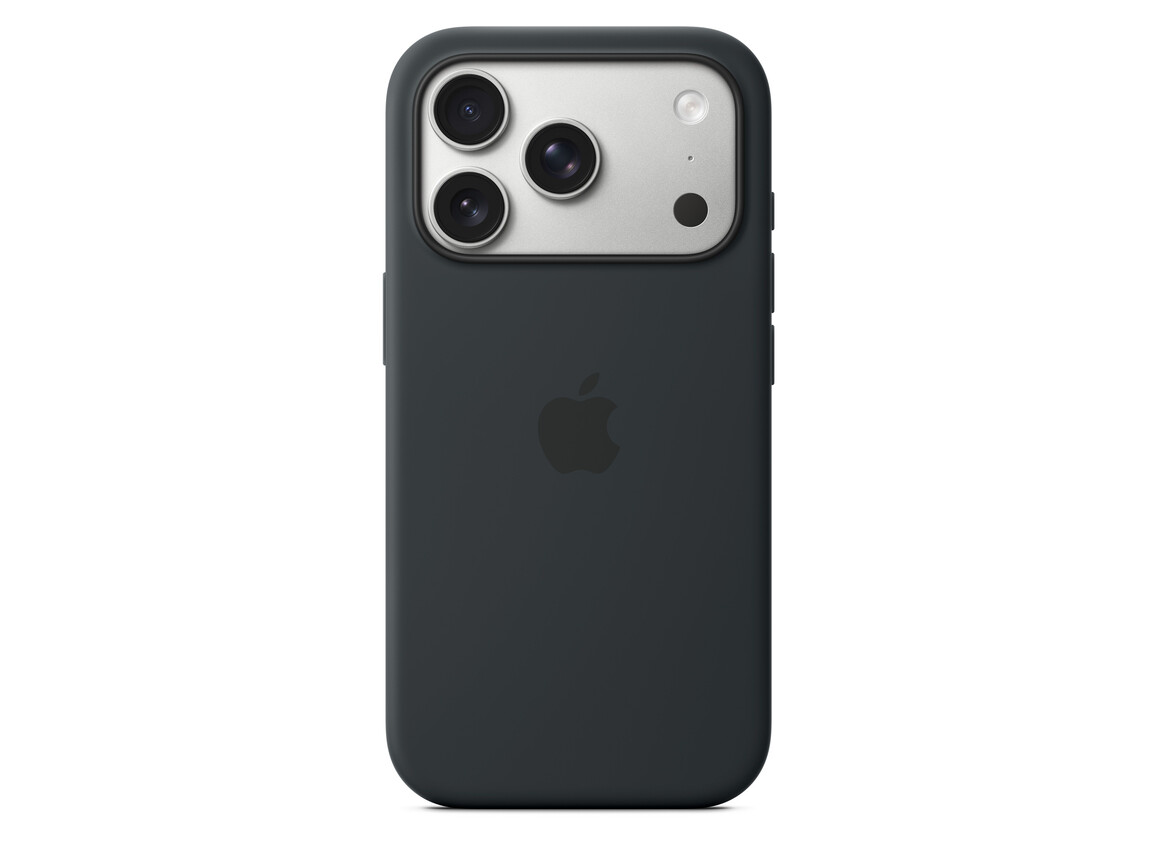 iPhone 17 Pro Silikon Case mit MagSafe - Schwarz