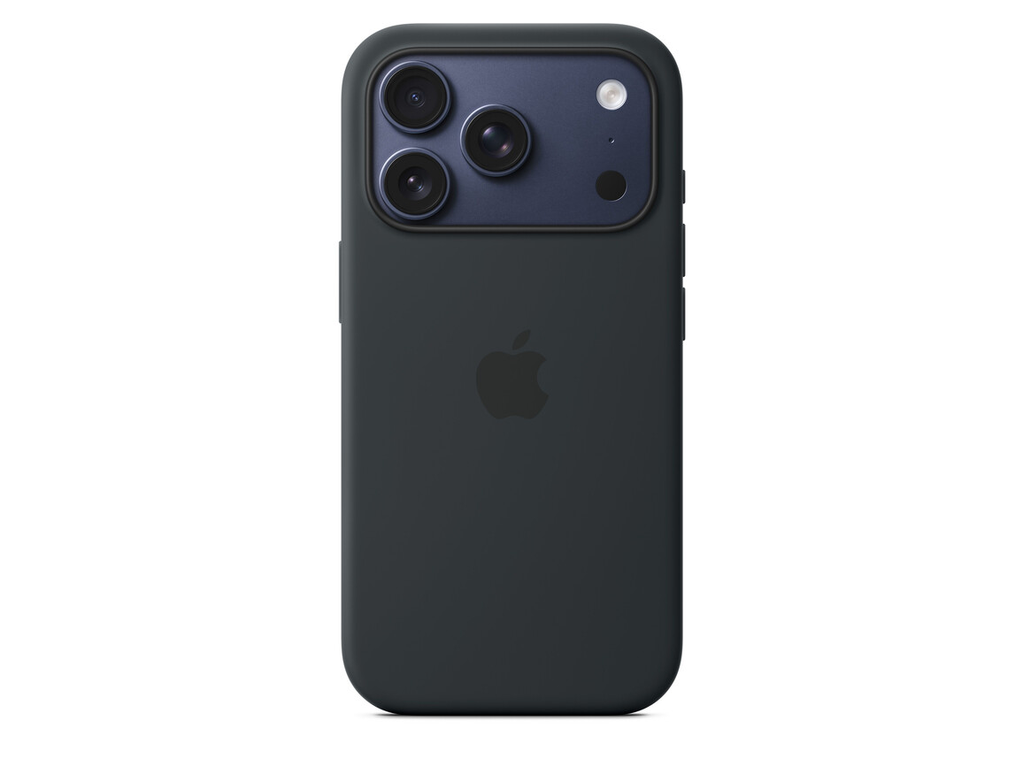 iPhone 17 Pro Silikon Case mit MagSafe - Schwarz