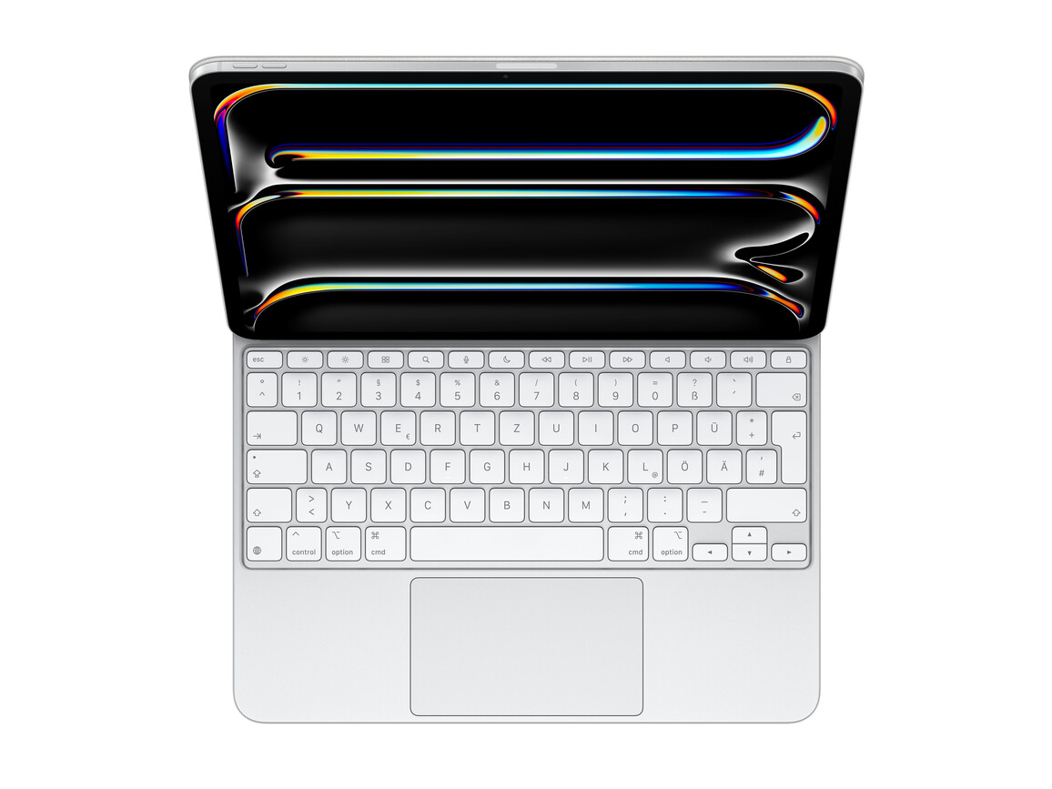 Magic Keyboard für 13" iPad Pro (M4) - Deutsch - Weiß