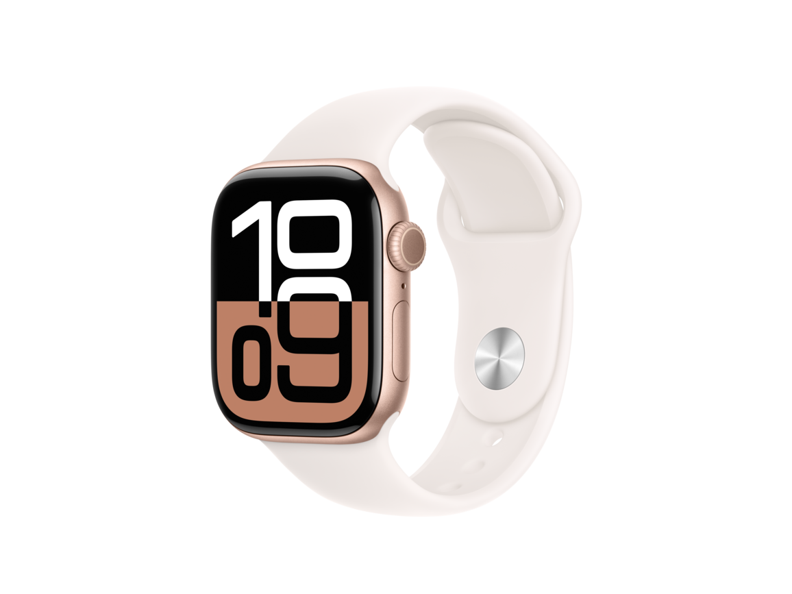 42 mm Sportarmband Blassrosa – S/M