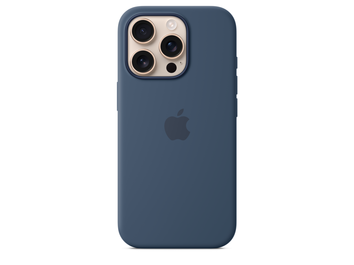 iPhone 16 Pro Silikon Case mit MagSafe – Denim