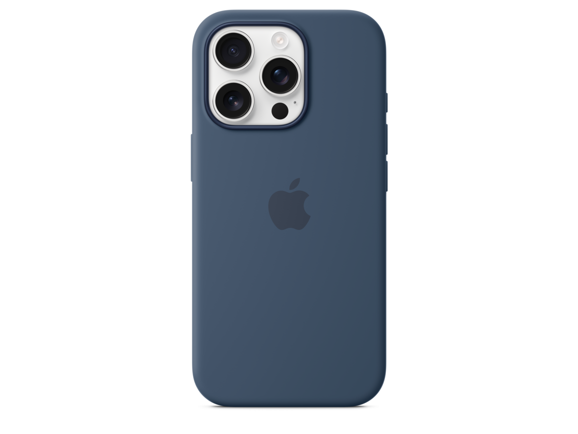 iPhone 16 Pro Silikon Case mit MagSafe – Denim