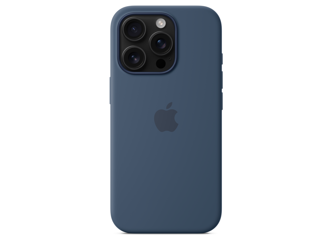 iPhone 16 Pro Silikon Case mit MagSafe – Denim