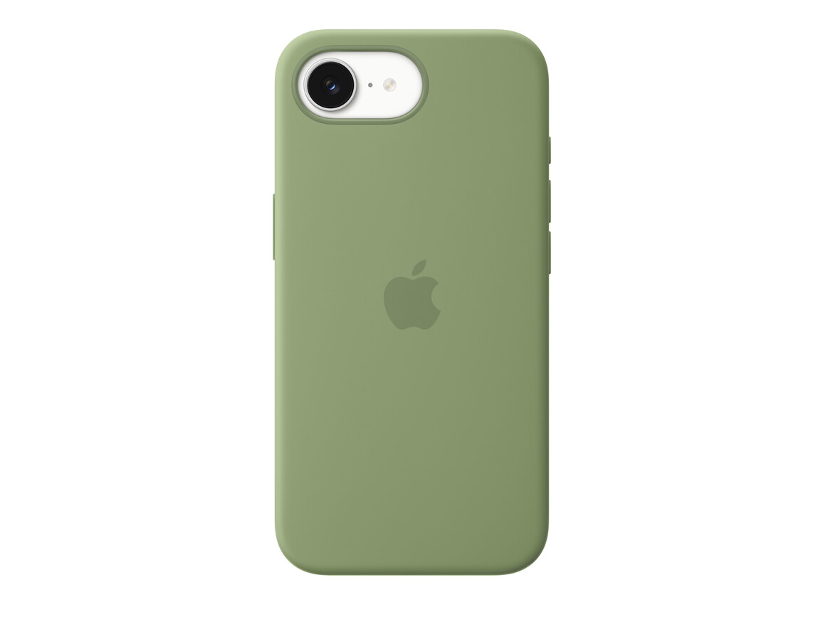 iPhone 17e Silikon Case mit MagSafe – Hellmoosgrün