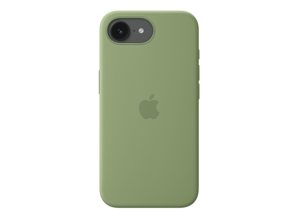 iPhone 17e Silikon Case mit MagSafe – Hellmoosgrün