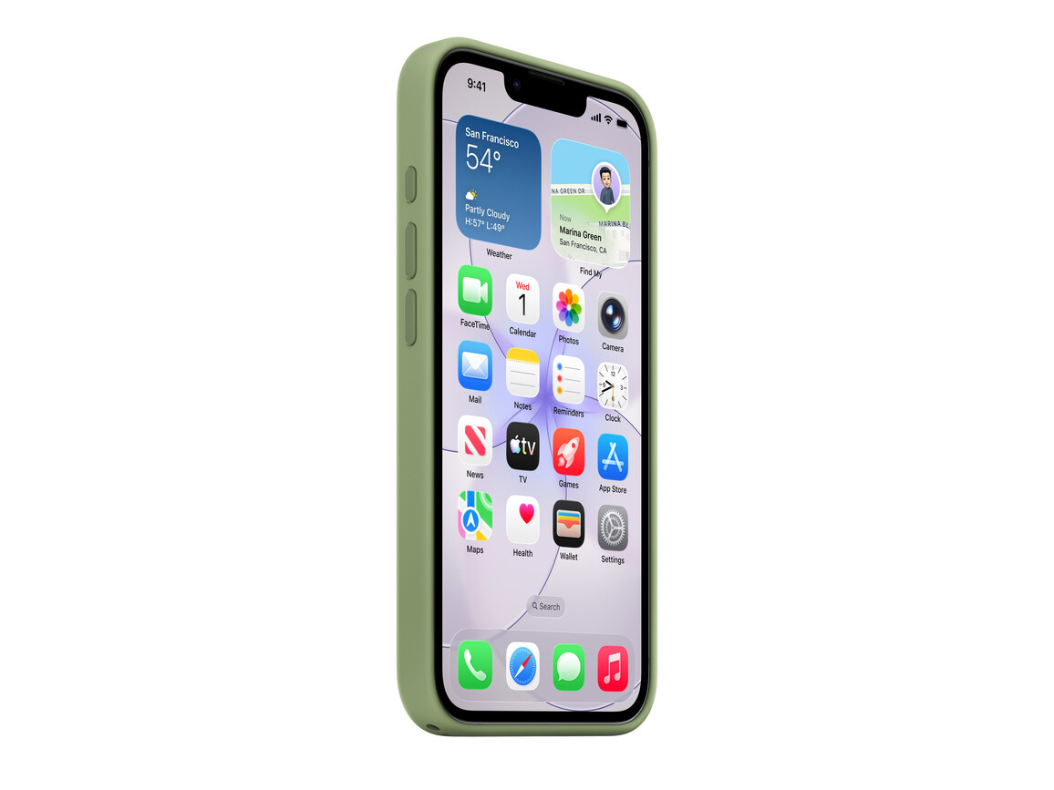 iPhone 17e Silikon Case mit MagSafe – Hellmoosgrün