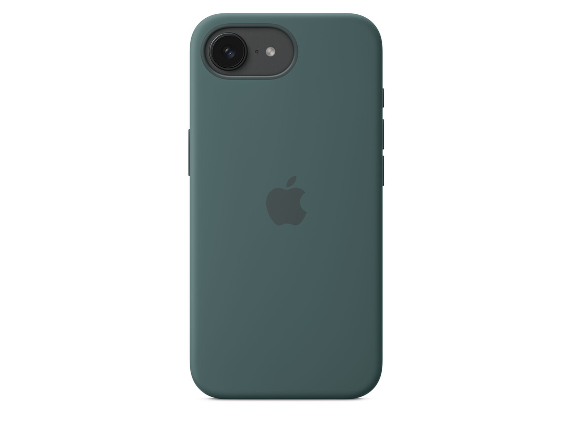 iPhone 16e Silikon Case − Seegrün