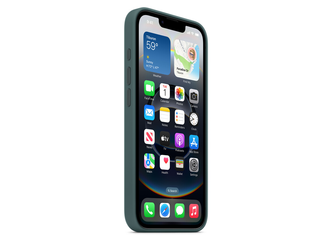 iPhone 16e Silikon Case − Seegrün