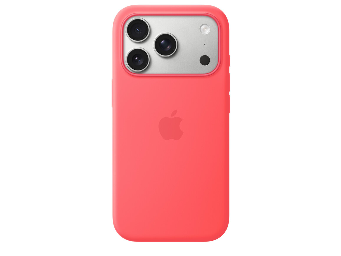 iPhone 17 Pro Silikon Case mit MagSafe - Guavepink