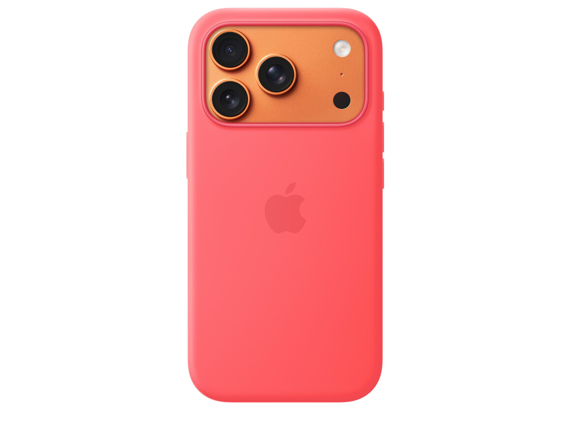 iPhone 17 Pro Silikon Case mit MagSafe - Guavepink