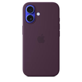 iPhone 16 Silikon Case mit MagSafe – Pflaume