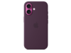 iPhone 16 Silikon Case mit MagSafe – Pflaume