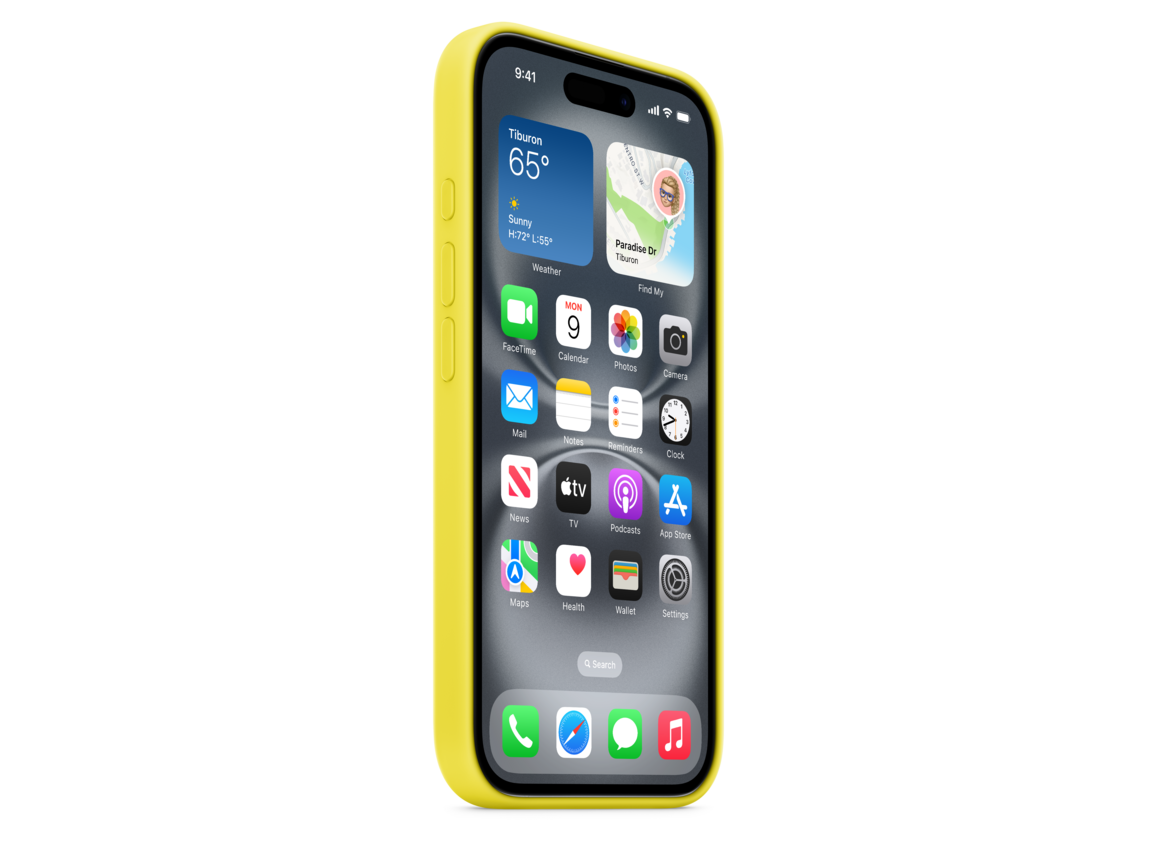 iPhone 16 Silikon Case mit MagSafe – Sternfrucht